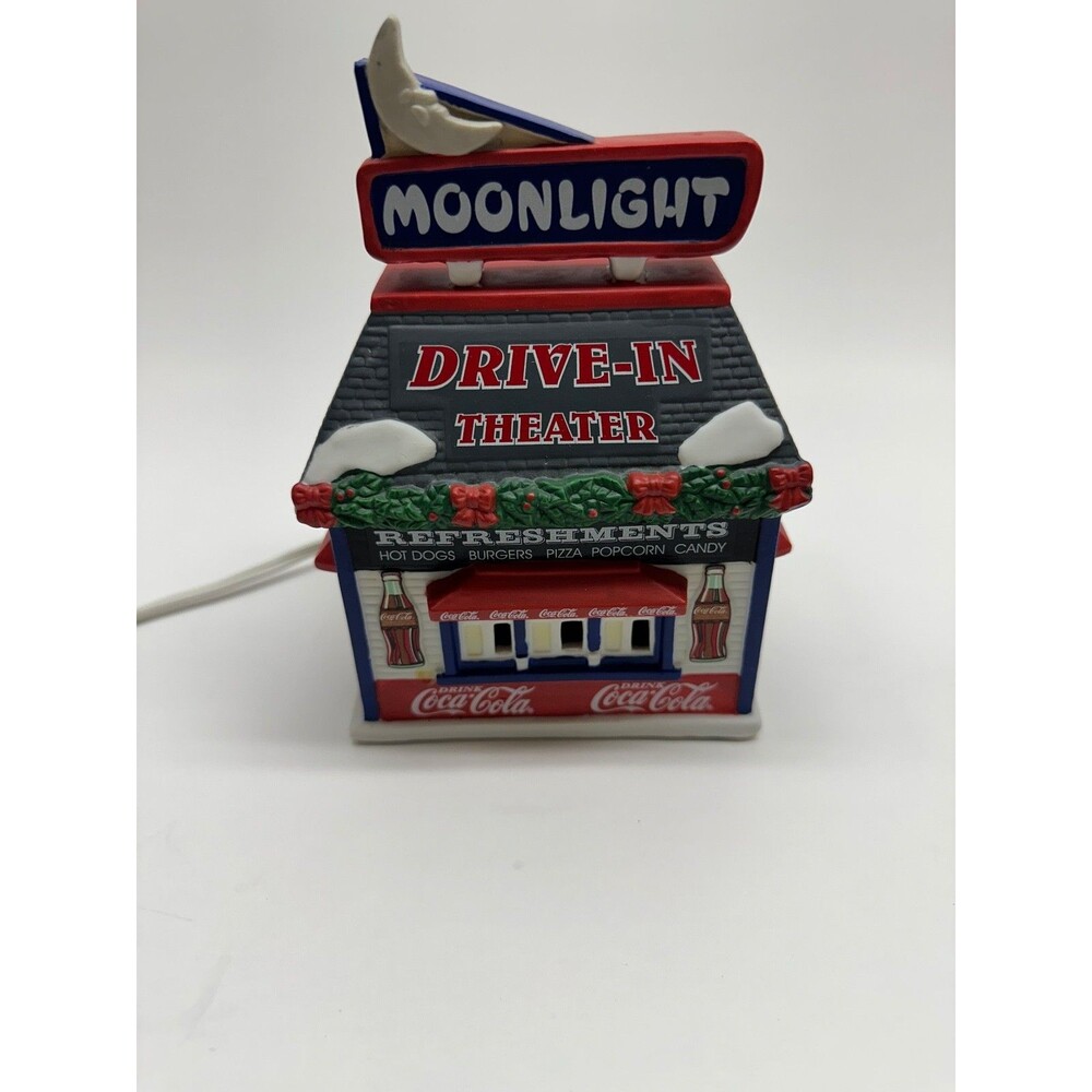 Coca Cola Moonlight Drive-In Theater Lighted Village Building 2003